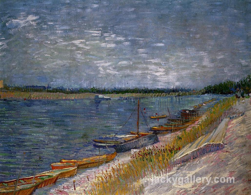 Moored Boats, Van Gogh painting